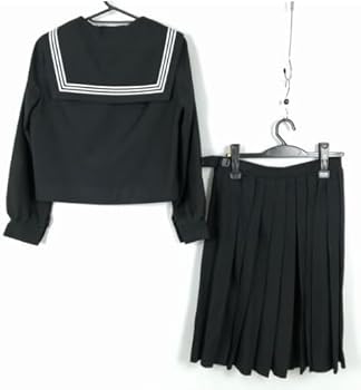 セーラー服 スカート スカーフ 上下3点セット 大きいサイズ 冬物 白3本線 紺 1円 セーラー服 スカート スカーフ 上下3点セット 大きいサイズ